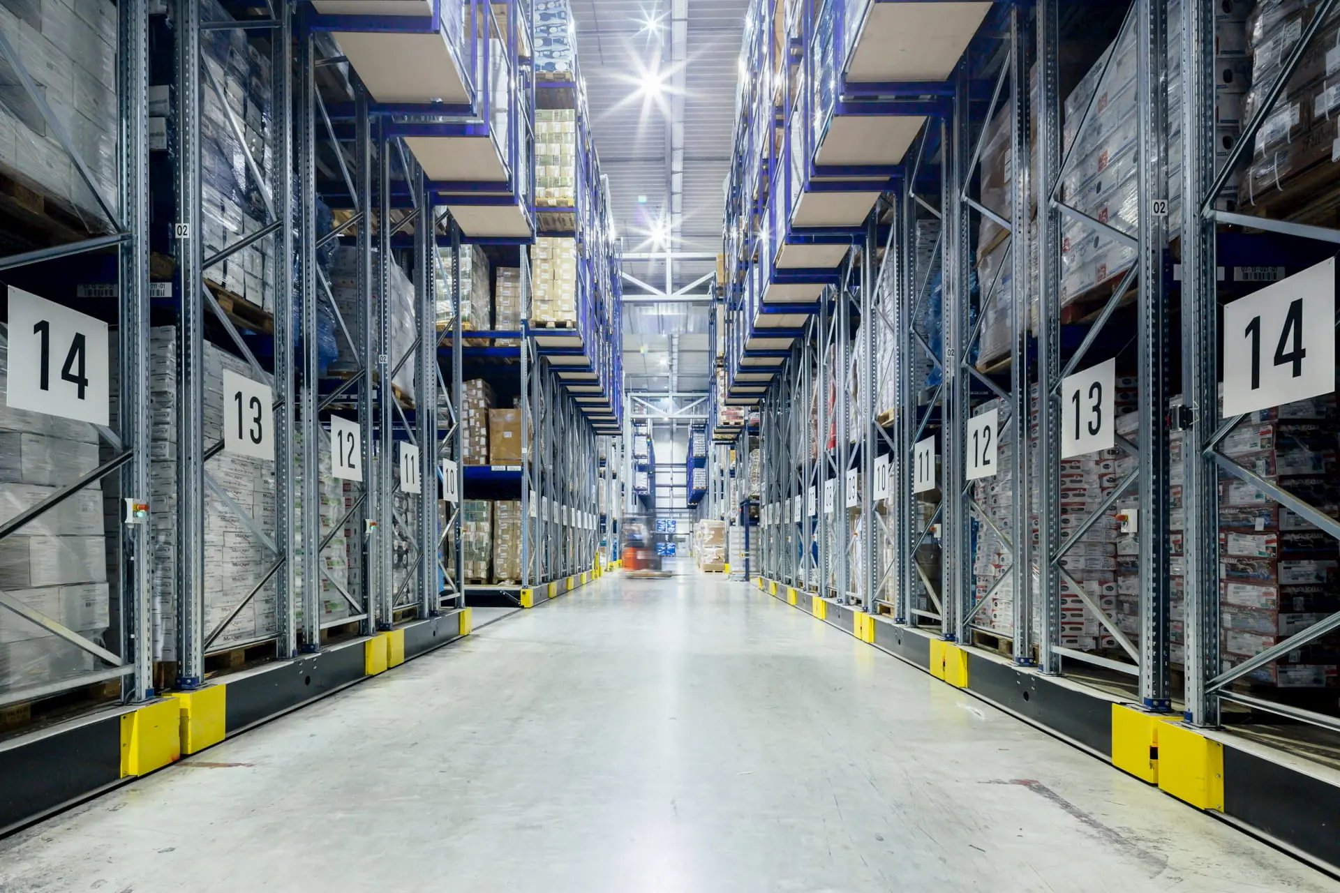 LED lighting retrofit in a cold storage and refrigerated warehouse facility