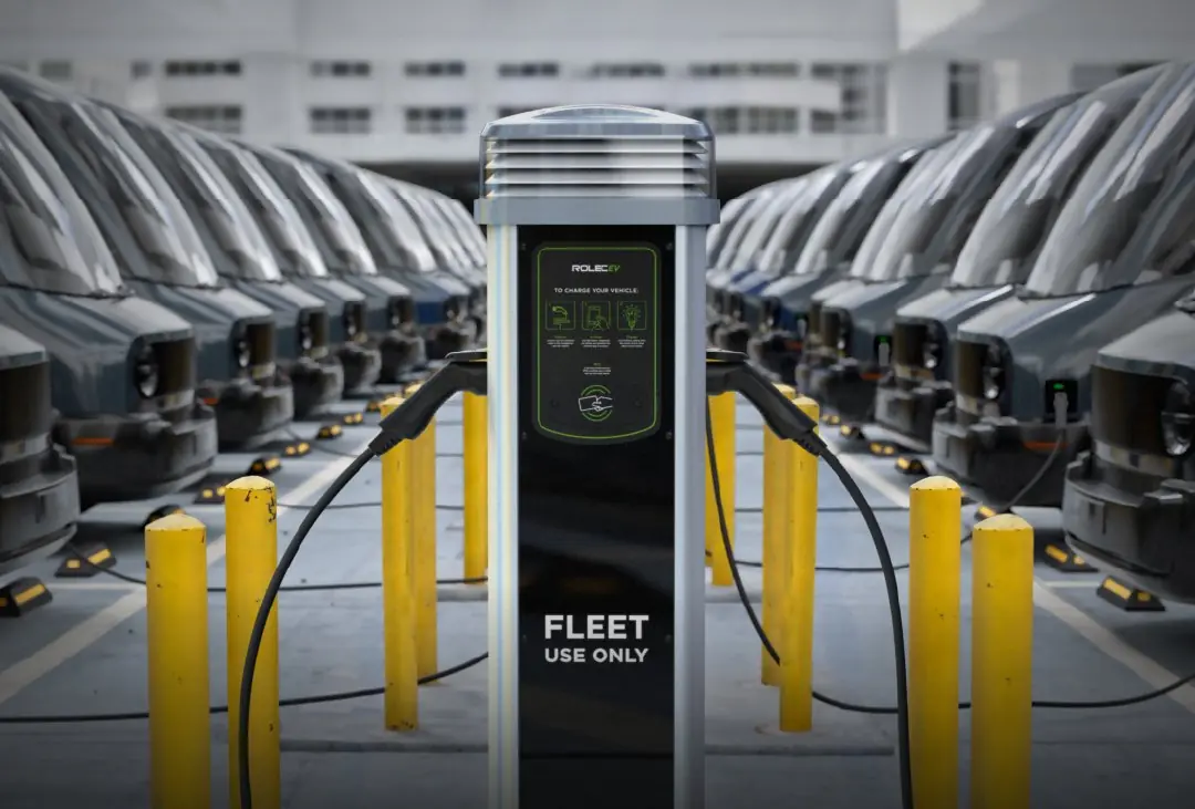 Fleet depot EV charging infrastructure supporting commercial vehicle electrification