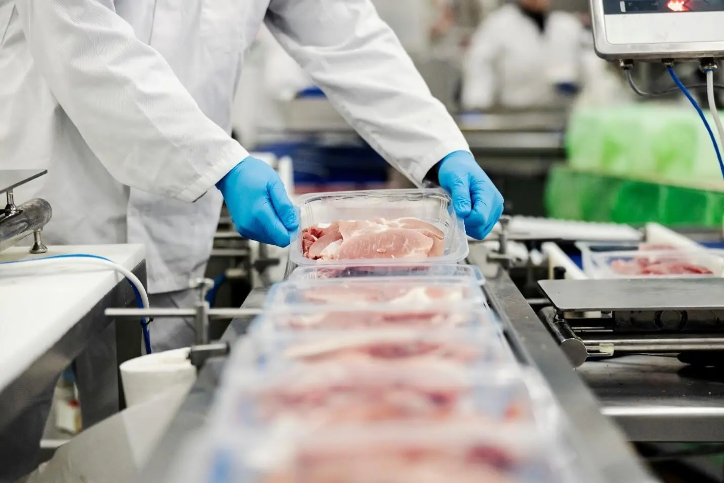 Agricultural food processing facility with packaging and refrigerated production systems
