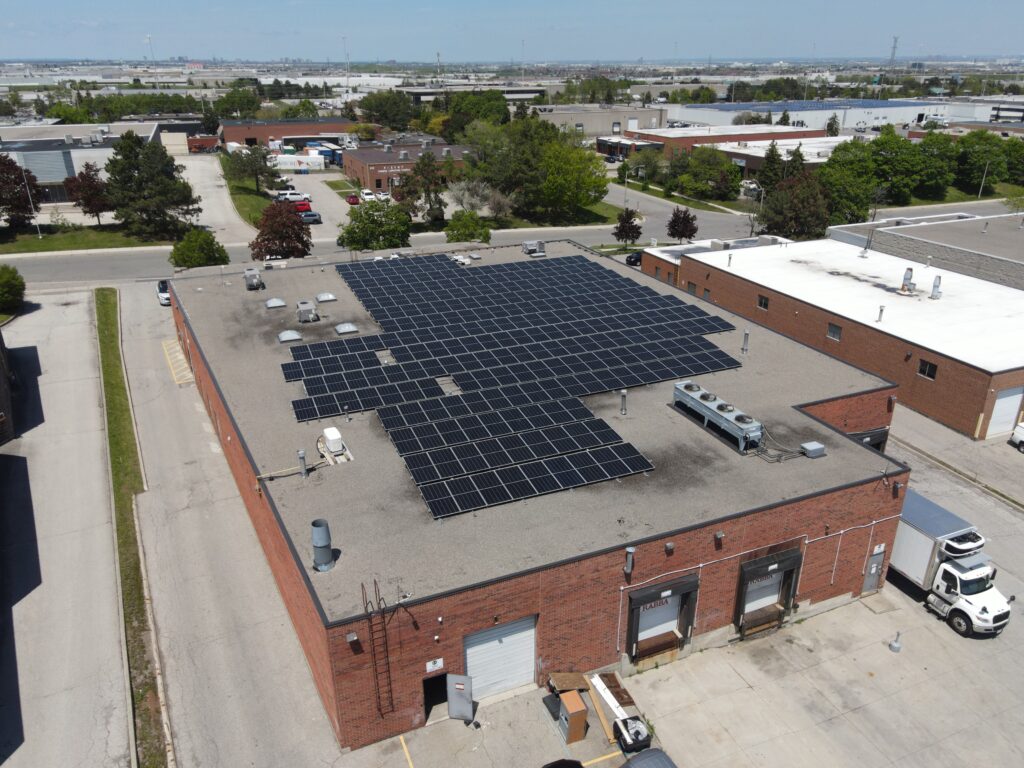 Rabba Fine Foods — Brunel — 137 kW rooftop solar offsetting 87.3% of electricity at a grocery distribution facility in Mississauga