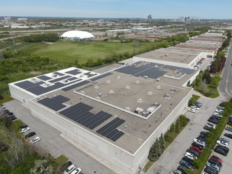 593 kW rooftop solar for a food production facility in Markham, Ontario
