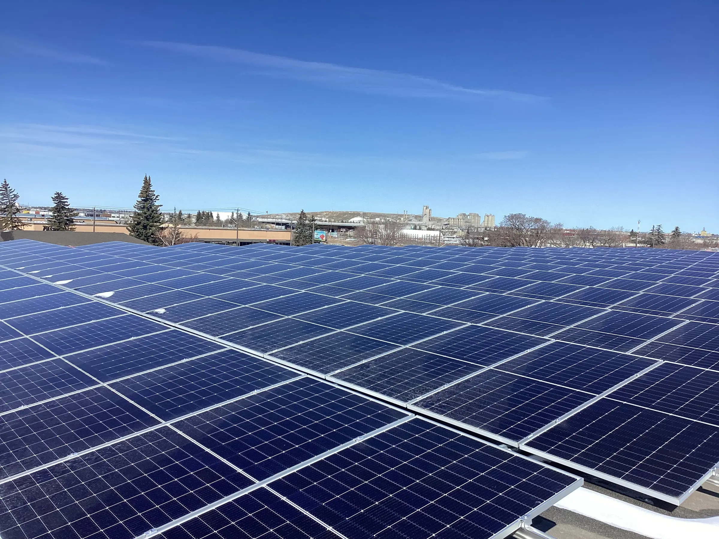Hero — 187.3 kW Building Supply Solar Installation in Edmonton, Alberta
